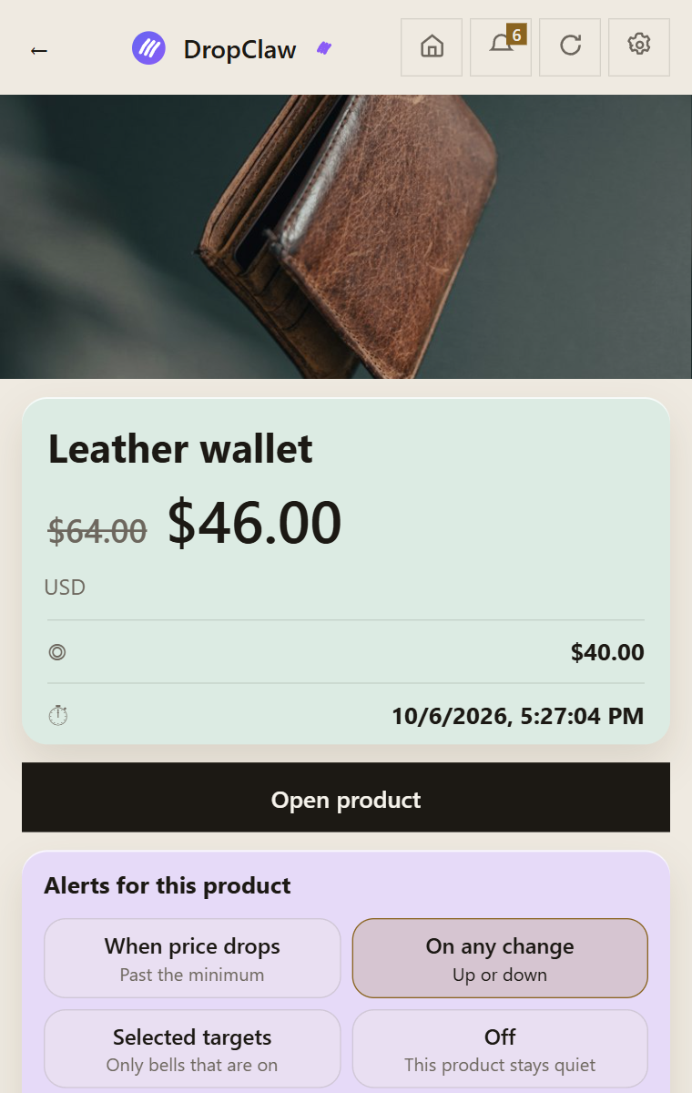 DropClaw in light theme